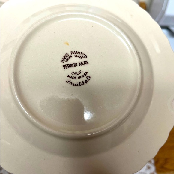 Set of 3 Pottery dessert plates - Picture 4 of 5